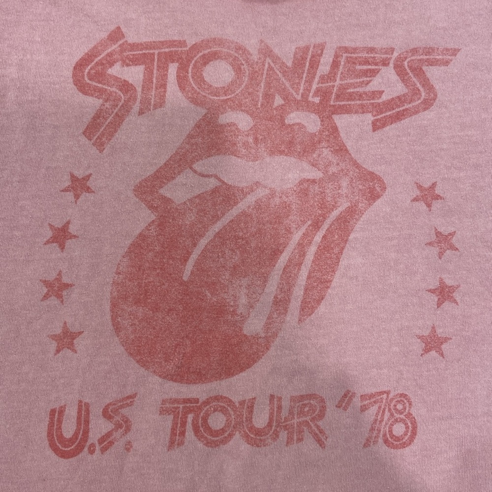 Tillys, Rolling Stones, pink T-shirt size large girls
